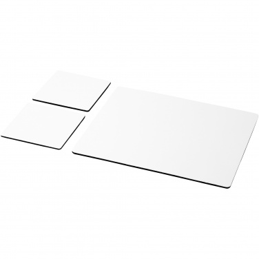 Logotrade werbemittel das Foto: Q-Mat® Mousepad- und Untersetzer-Set 3