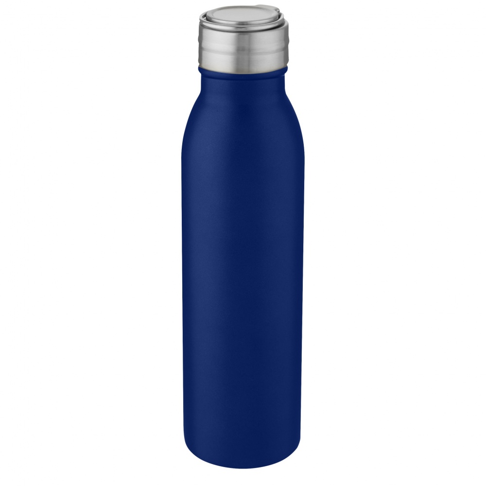 Logotrade Werbegeschenke das Foto: Harper 700 ml Sportflasche aus Edelstahl mit Metallschlaufe