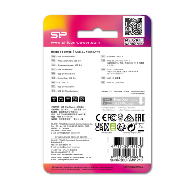 Logotrade Logogeschenke das Foto: USB-Stick Silicon Power Ultima II i-series 2.0