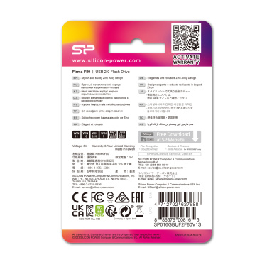 Logotrade Firmengeschenke das Foto: USB-Stick Silizium Power F80 2.0