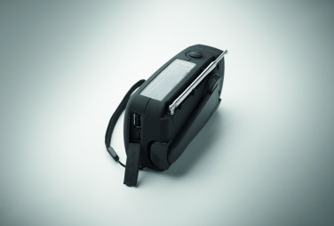 Logotrade Werbeartikel das Foto: AM/FM Radio SOS mit Taschenlampe