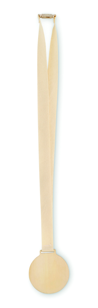 Logotrade Geschäftsgeschenke das Foto: Medaille aus Holz