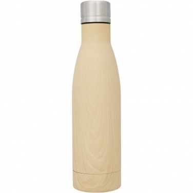 Logo trade promotional gifts picture of: Vasa 500 ml wood-look copper vacuum insulated bottle