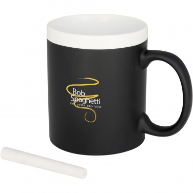 Logo trade promotional merchandise image of: Chalk-write 330 ml ceramic mug