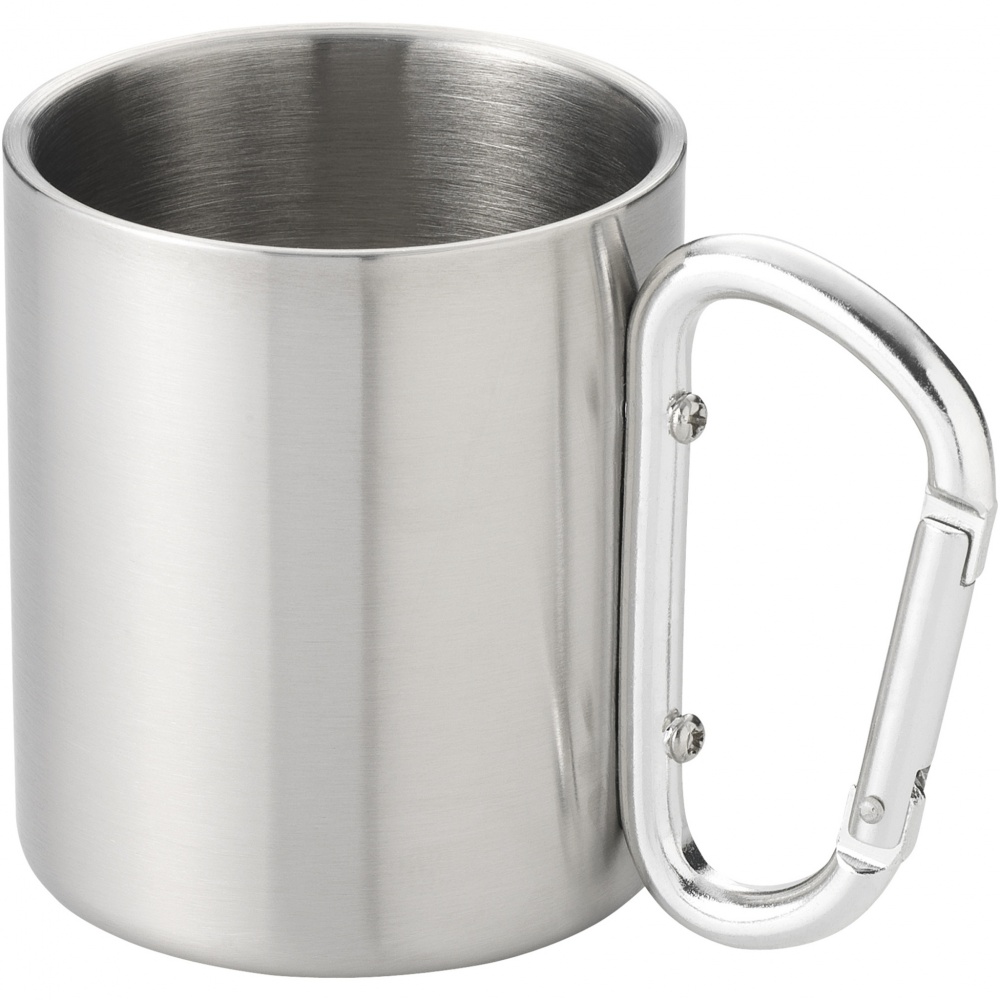 Logo trade promotional products image of: Alps 200 ml insulated mug with carabiner