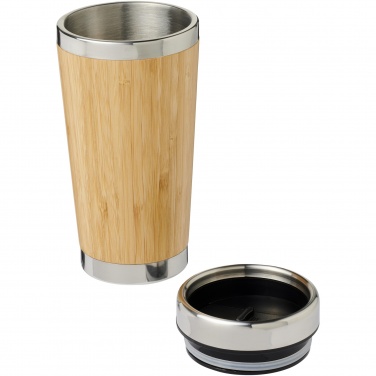 Logo trade promotional merchandise image of: Bambus 450 ml tumbler with bamboo outer