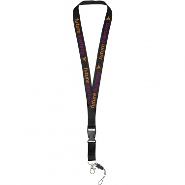 Logo trade advertising products image of: Sagan phone holder lanyard with detachable buckle