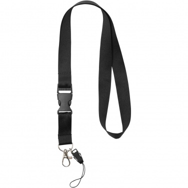 Logo trade promotional merchandise image of: Sagan phone holder lanyard with detachable buckle