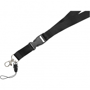 Logo trade promotional products image of: Sagan phone holder lanyard with detachable buckle