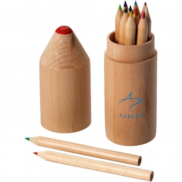 Logo trade business gift photo of: Bossy 12-piece coloured pencil set