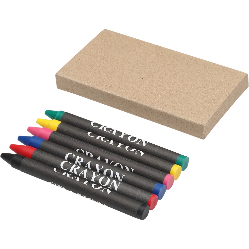 Logotrade promotional products photo of: Ayo 6-piece coloured crayon set