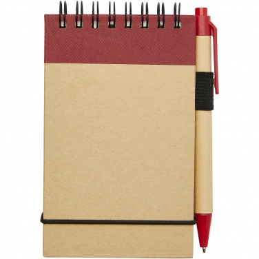 Logo trade promotional merchandise photo of: Zuse A7 recycled jotter notepad with pen