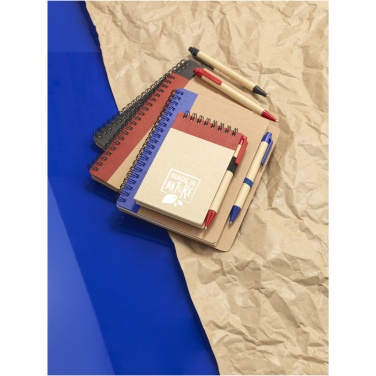 Logo trade promotional products picture of: Zuse A7 recycled jotter notepad with pen