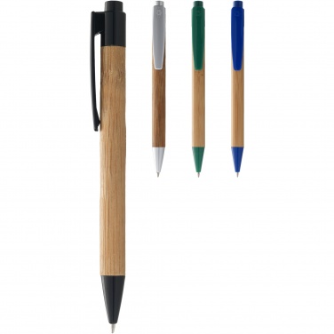 Logo trade promotional item photo of: Borneo bamboo ballpoint pen