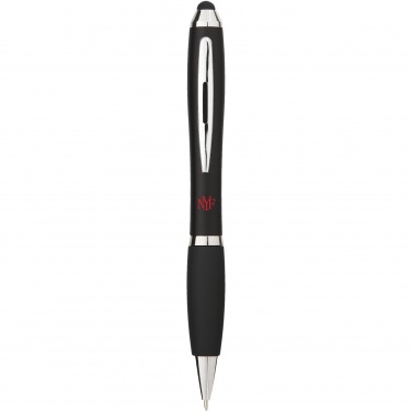 Logotrade promotional merchandise image of: Nash coloured stylus ballpoint pen with black grip