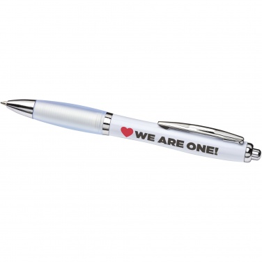 Logo trade promotional giveaways image of: Nash ballpoint pen with coloured barrel and grip