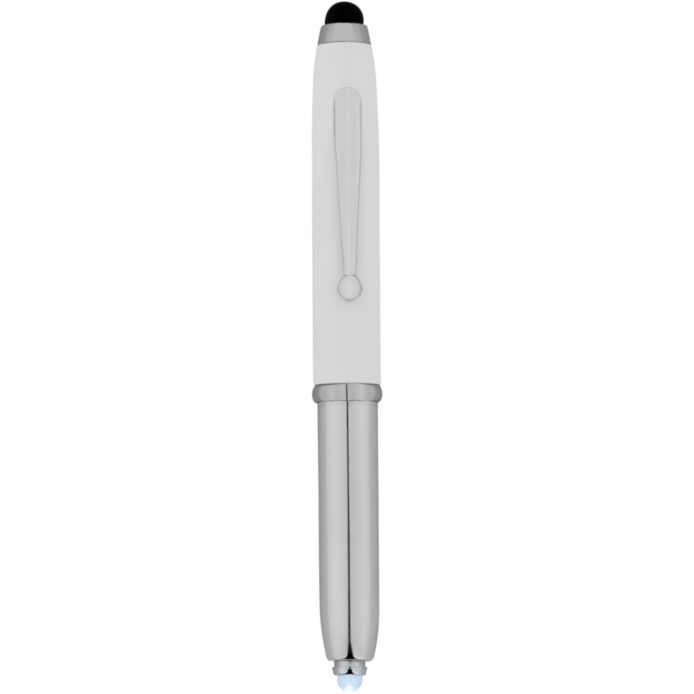 Logo trade promotional merchandise picture of: Xenon stylus ballpoint pen with LED light