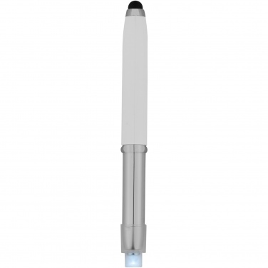 Logo trade promotional gifts image of: Xenon stylus ballpoint pen with LED light