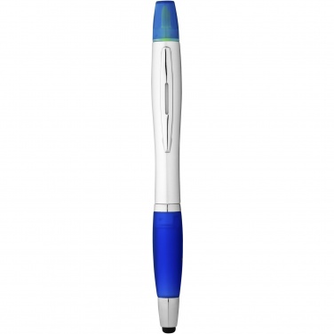 Logo trade promotional merchandise image of: Nash stylus ballpoint pen and highlighter