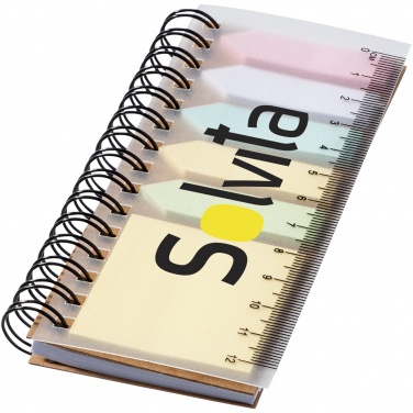 Logotrade advertising products photo of: Spinner spiral notebook with coloured sticky notes