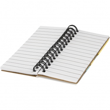 Logo trade promotional items picture of: Spinner spiral notebook with coloured sticky notes