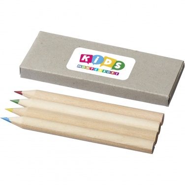 Logo trade promotional gifts picture of: Tullik 4-piece coloured pencil set