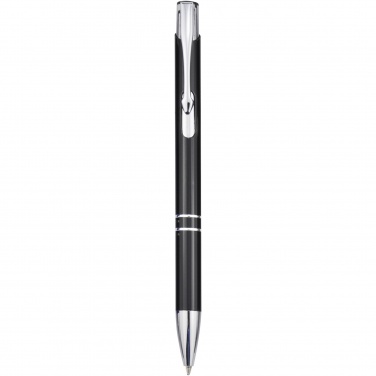 Logotrade promotional product image of: Moneta aluminium click ballpoint pen (blue ink)