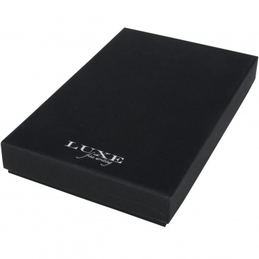 Logo trade promotional merchandise image of: Carbon duo pen gift set with pouch