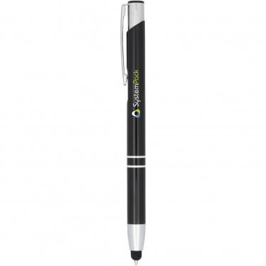 Logotrade promotional merchandise image of: Moneta anodized aluminium click stylus ballpoint pen