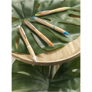 Logo trade promotional merchandise picture of: Nash bamboo ballpoint pen