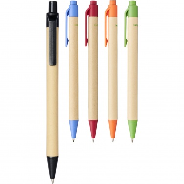 Logotrade business gift image of: Berk recycled carton and corn plastic ballpoint pen