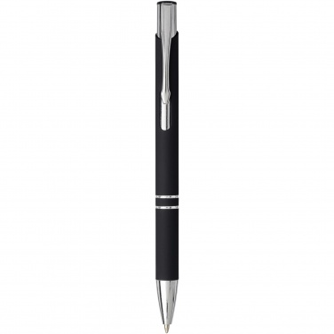 Logo trade promotional products image of: Moneta soft touch ballpoint pen