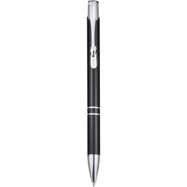 Logotrade promotional merchandise image of: Moneta aluminium click ballpoint pen (black ink)
