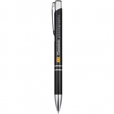 Logo trade advertising products picture of: Moneta aluminium click ballpoint pen (black ink)