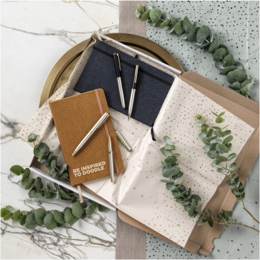 Logo trade advertising products image of: Atlana leather pieces notebook