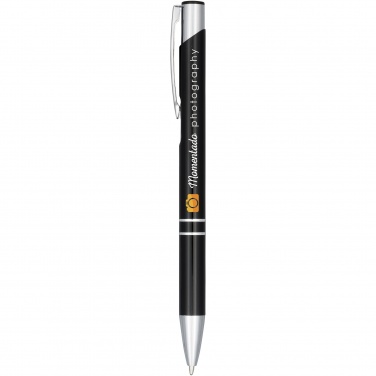 Logotrade promotional item image of: Moneta anodized aluminium click ballpoint pen