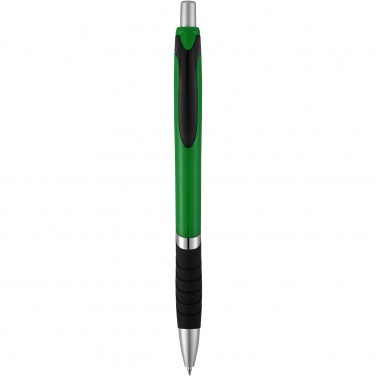 Logo trade promotional items image of: Turbo ballpoint pen with rubber grip
