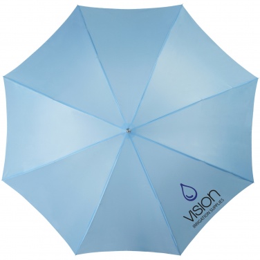 Logo trade business gifts image of: Lisa 23" auto open umbrella with wooden handle