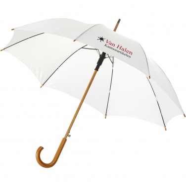 Logo trade advertising products image of: Kyle 23" auto open umbrella wooden shaft and handle