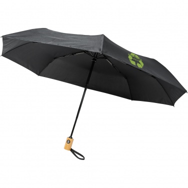 Logo trade promotional gifts image of: Bo 21" foldable auto open/close recycled PET umbrella