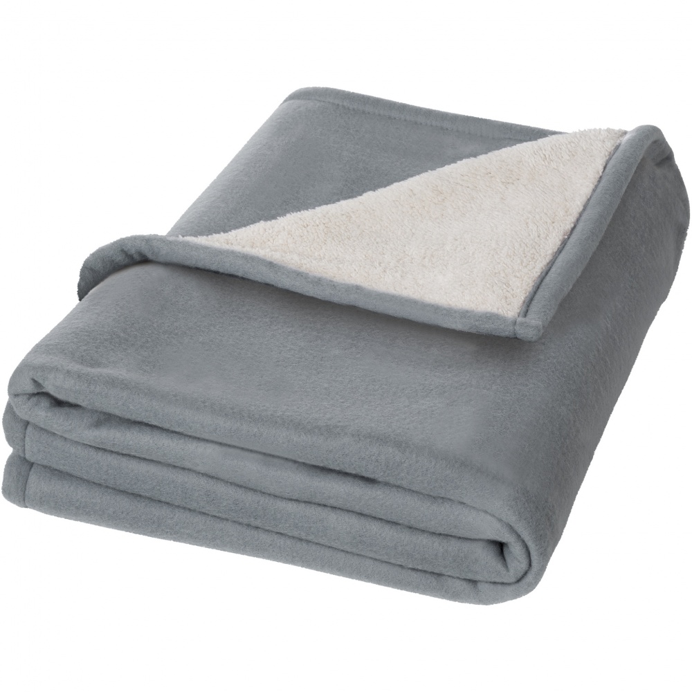 Logotrade promotional item picture of: Springwood soft fleece and sherpa plaid blanket