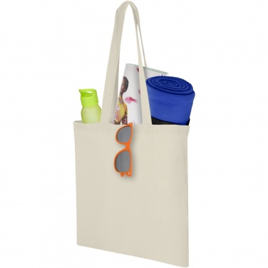 Logo trade promotional item photo of: Carolina 100 g/m² cotton tote bag 7L