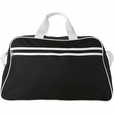 Logo trade promotional item photo of: San Jose 2-stripe sports duffel bag 30L