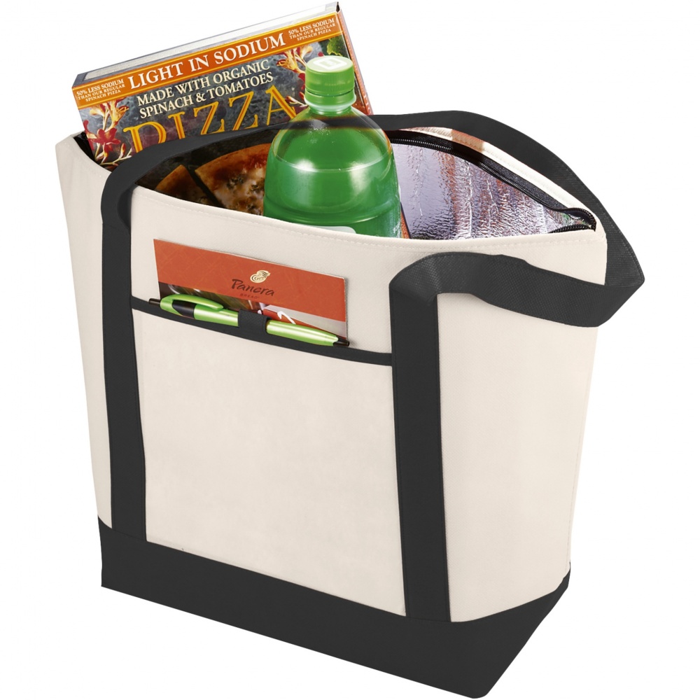 Logo trade corporate gift photo of: Lighthouse non-woven cooler tote 21L