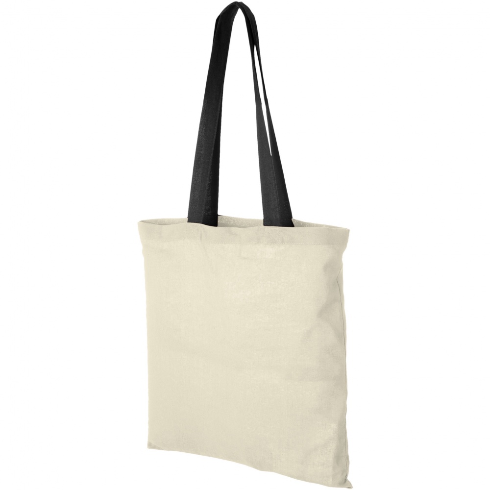 Logotrade promotional gift picture of: Nevada 100 g/m² cotton tote bag coloured handles 7L