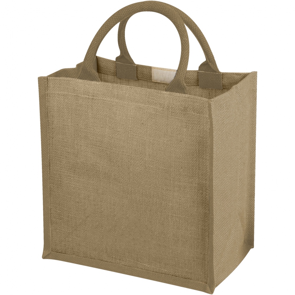 Logo trade advertising products image of: Chennai jute tote bag 16L