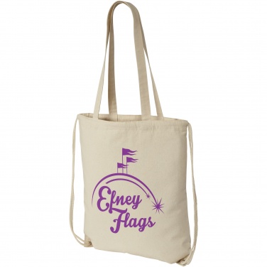 Logo trade promotional gifts image of: Eliza 240 g/m² cotton drawstring bag 6L