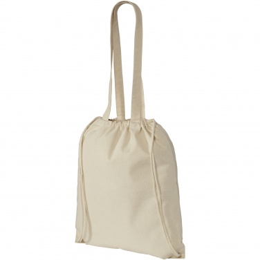 Logo trade promotional product photo of: Eliza 240 g/m² cotton drawstring bag 6L