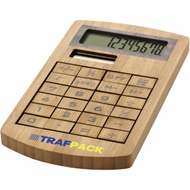 Logotrade promotional merchandise image of: Eugene calculator made of bamboo