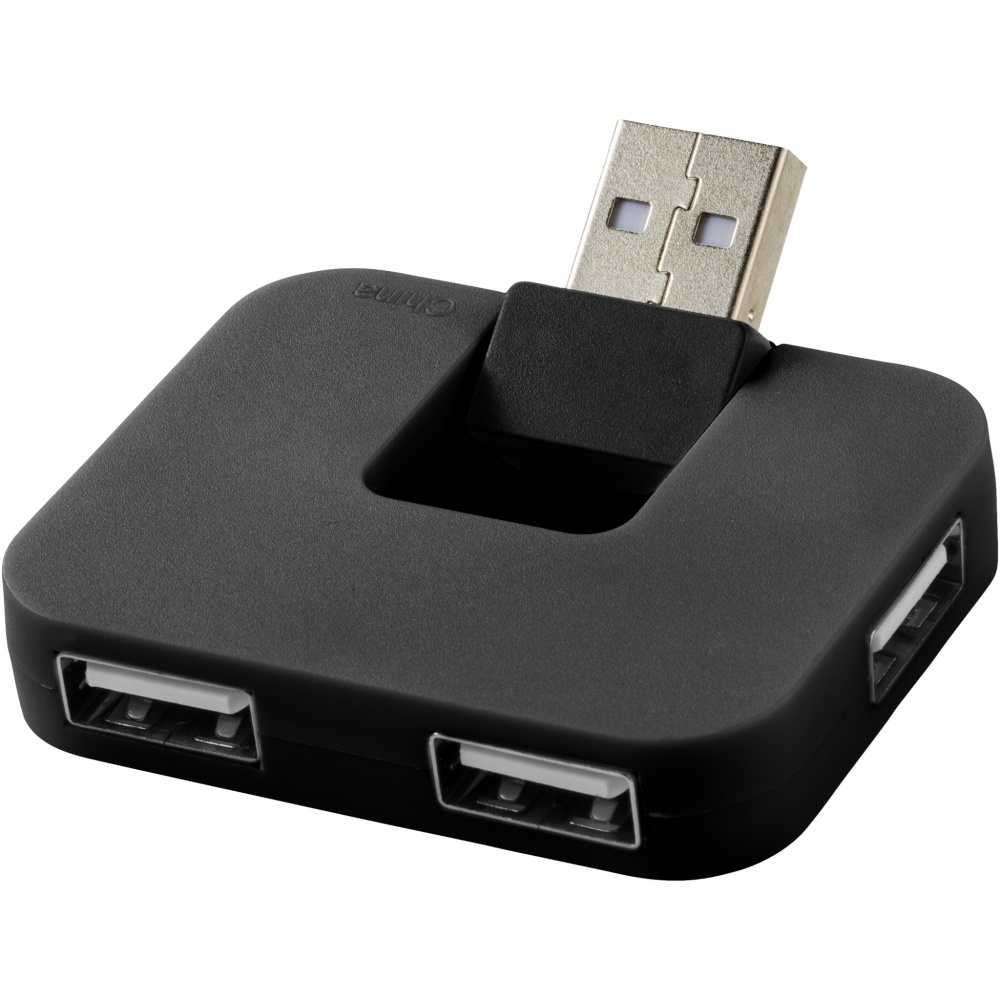 Logo trade promotional merchandise picture of: Gaia 4-port USB hub